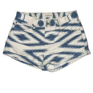Denim & Supply By Ralph Lauren Tribal Print High-Rise Denim Shorts Womens Sz 28